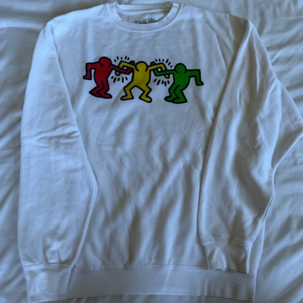 Keith Haring Washed Sweatshirt Crewneck